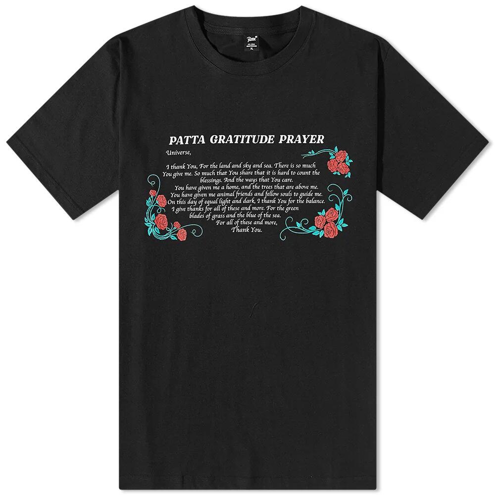 Patta Men's Prayer T-Shirt in Black Cover