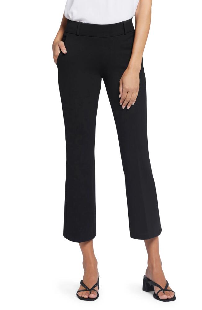 NYDJ Pull-On Ankle Flare Pants in Black Cover