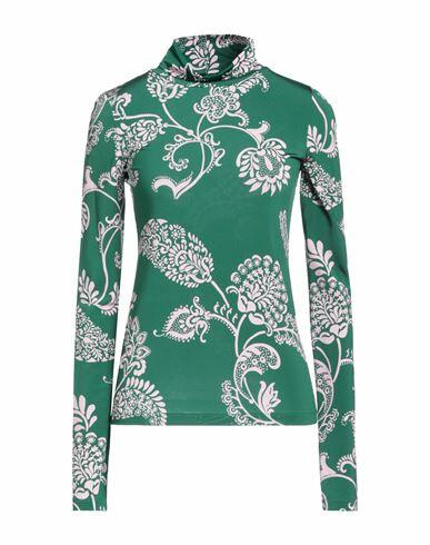 Simona Corsellini Woman T-shirt Green Viscose, Elastane Cover