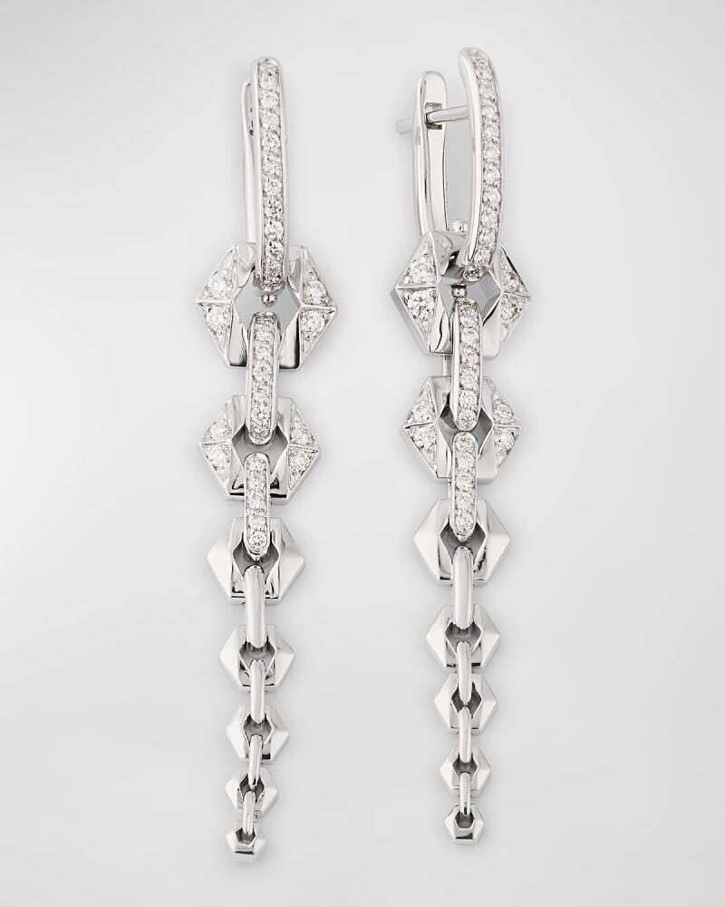 Dries Criel 18K White Gold Flow IV Earrings with Diamonds Cover