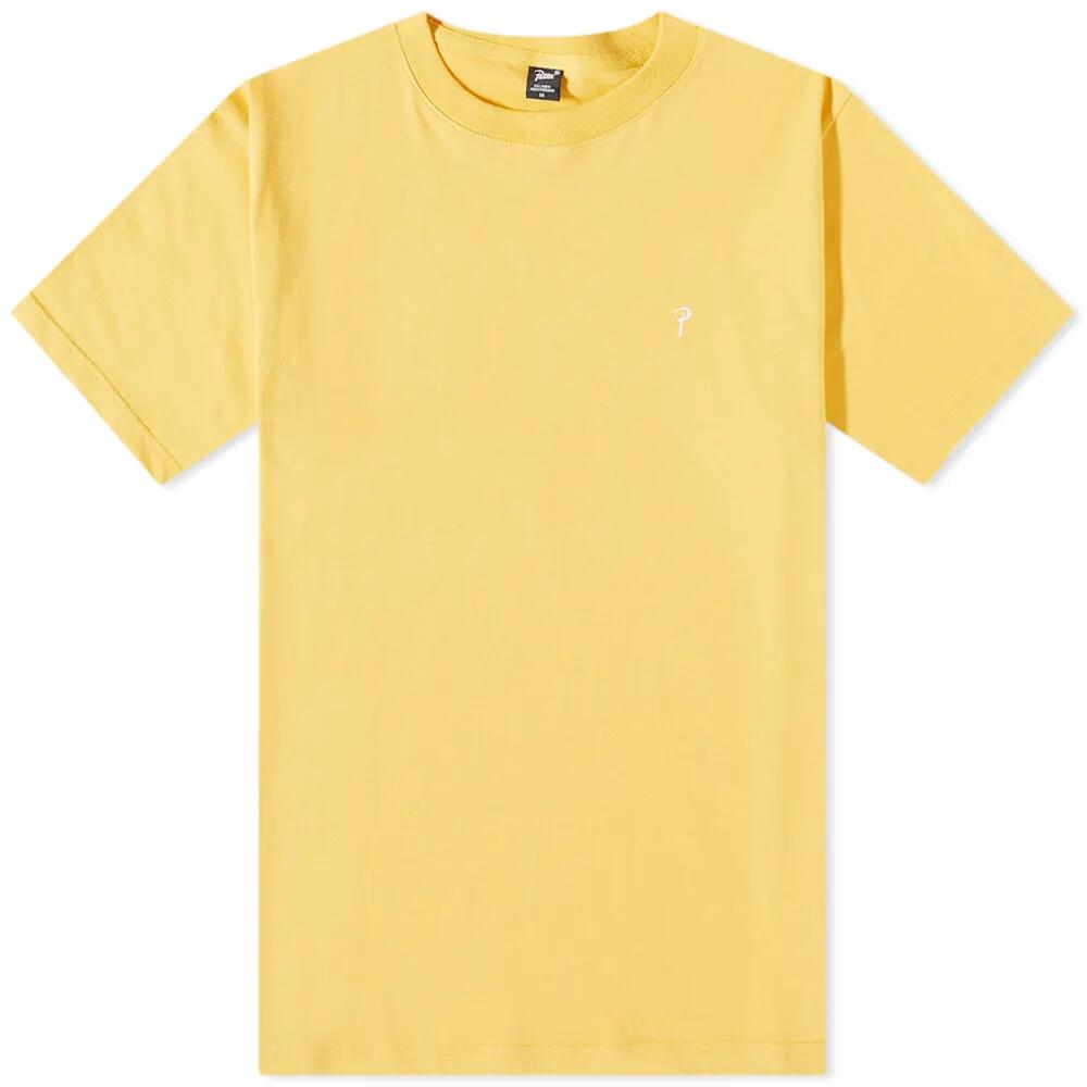 Patta Men's Basic Script P T-Shirt in Yolk Yellow Cover