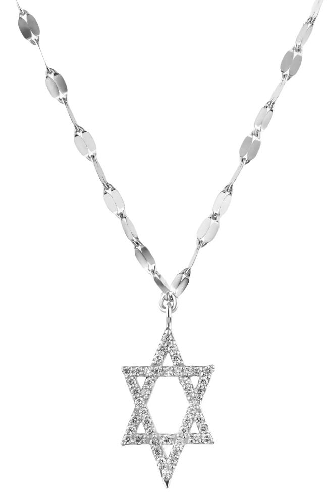 Lana Diamond Star of David Pendant Necklace in White Gold Cover