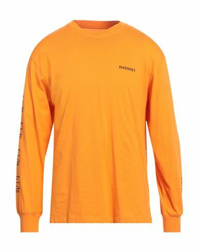 Rassvet Man T-shirt Orange Cotton Cover