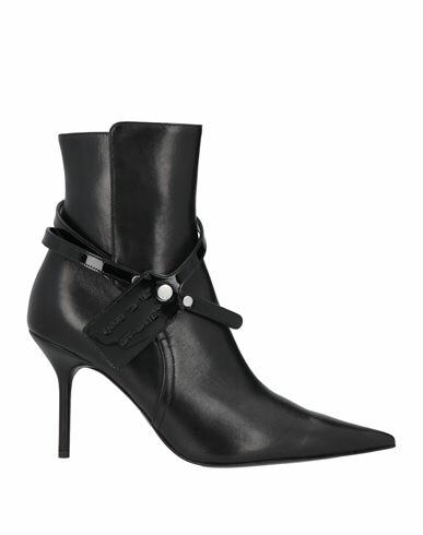 Off-white Woman Ankle boots Black Soft Leather Cover