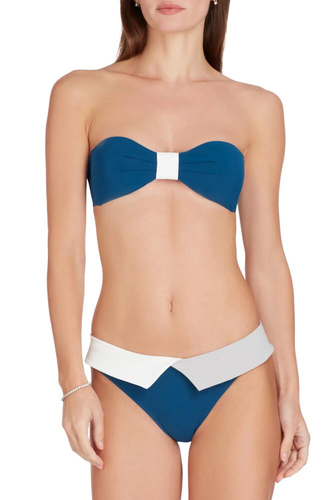 VALIMARE Capri colorblock Bikini Bottom in Mineral Blue Cover