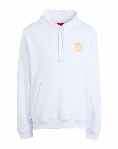 Hugo Man Sweatshirt White Cotton Cover