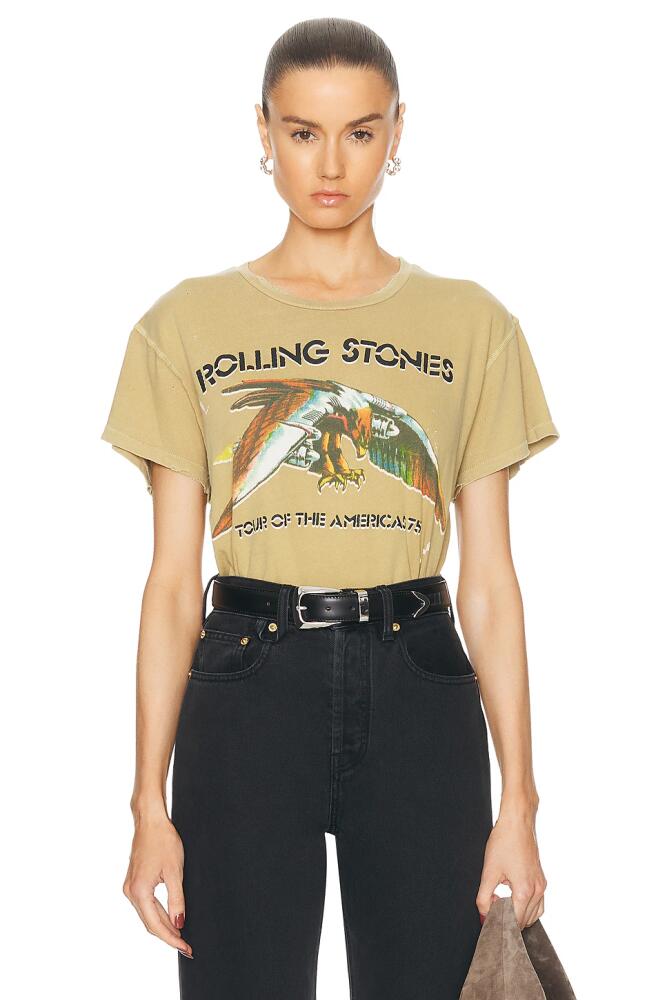 Madeworn Rolling Stones 1975 Tee in Tan Cover