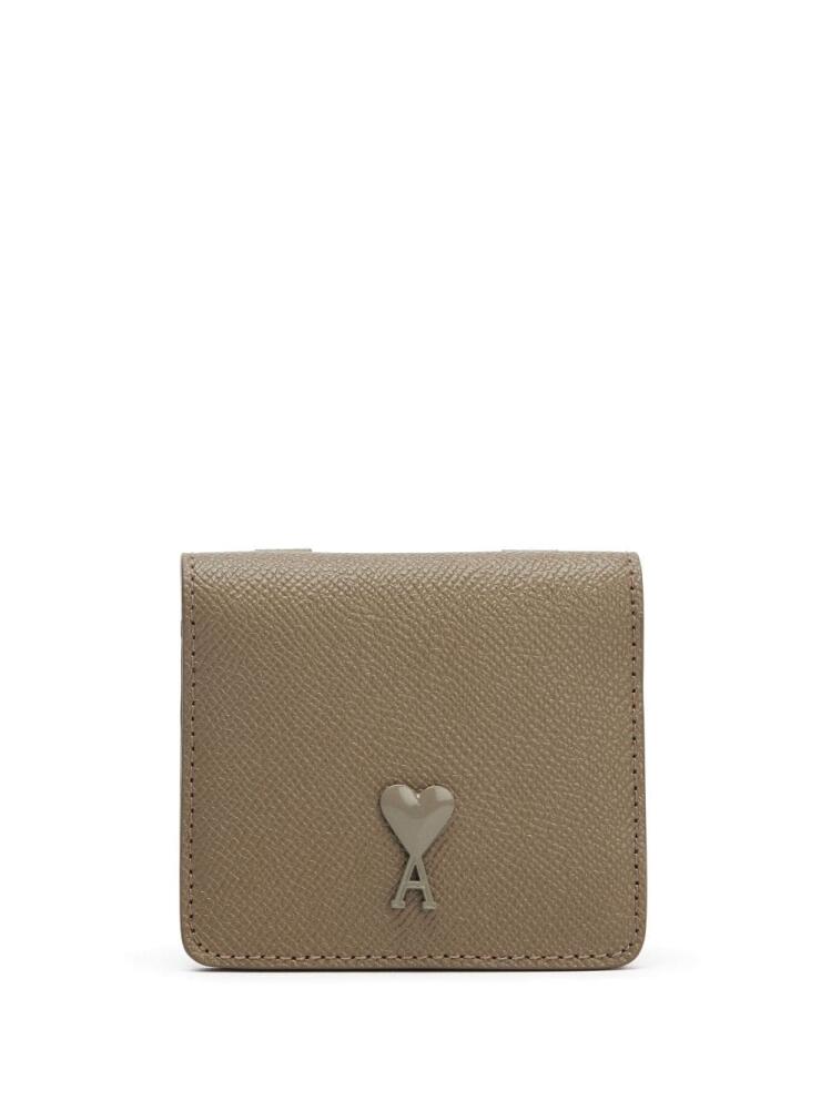 AMI Paris logo strap wallet - Neutrals Cover