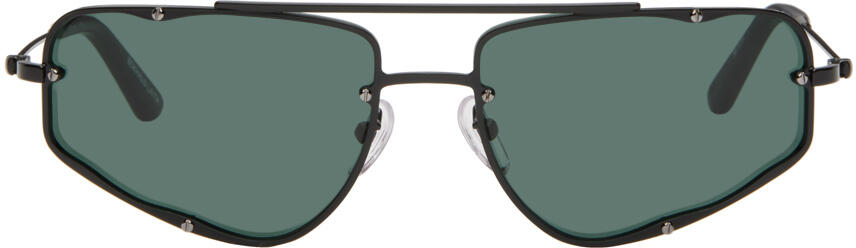 Eckhaus Latta SSENSE Exclusive Black 'The Speed' Sunglasses Cover