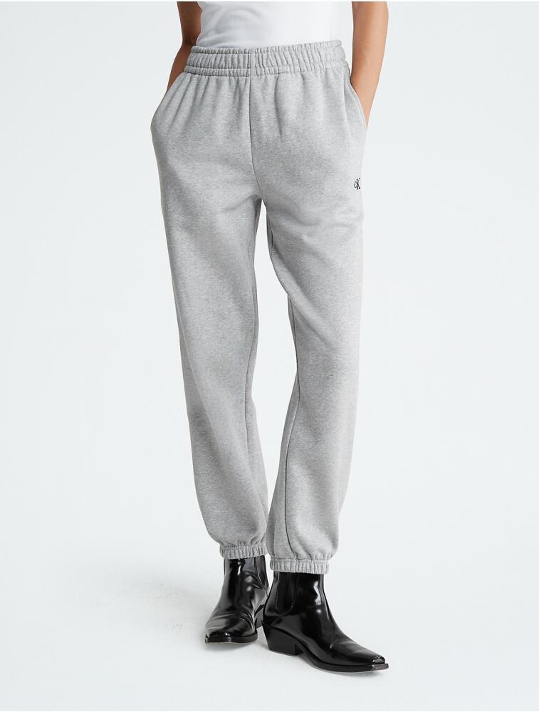 Calvin Klein Women's Archive Logo Fleece Joggers - Grey Cover