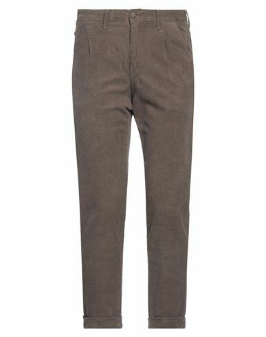 Squad² Man Pants Khaki Cotton, Elastane Cover