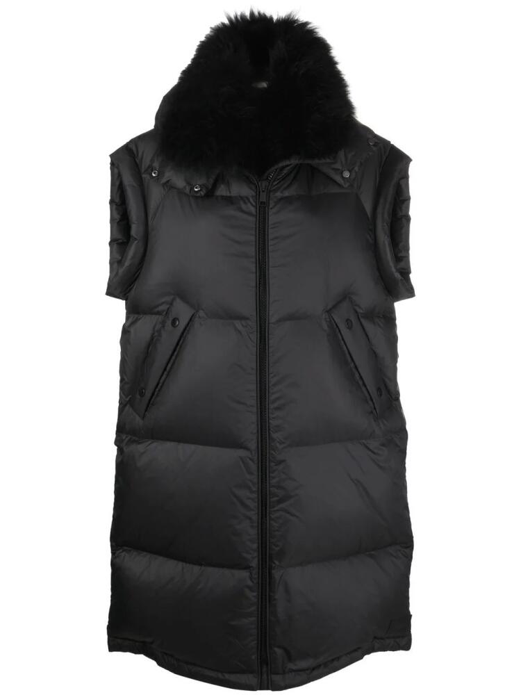 Yves Salomon feather-down hooded parka - Black Cover