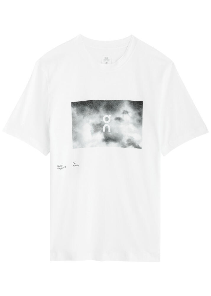 ON Cloudlocker Printed Cotton T-shirt - White Cover