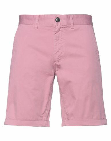 Sun 68 Man Shorts & Bermuda Shorts Pink Cotton, Elastane Cover