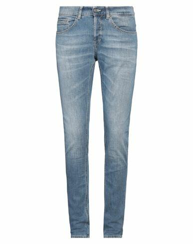 Dondup Man Jeans Blue Cotton, Elastomultiester, Elastane Cover