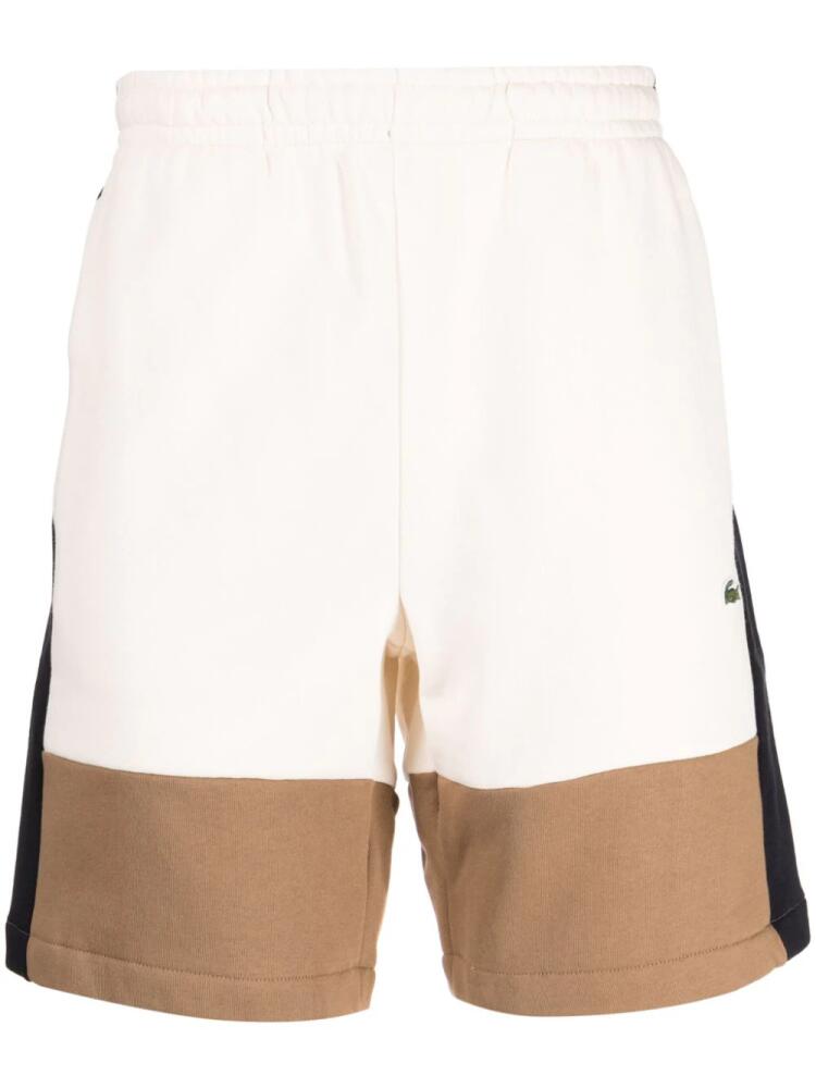 Lacoste colour-block cotton blend track shorts - Multicolour Cover