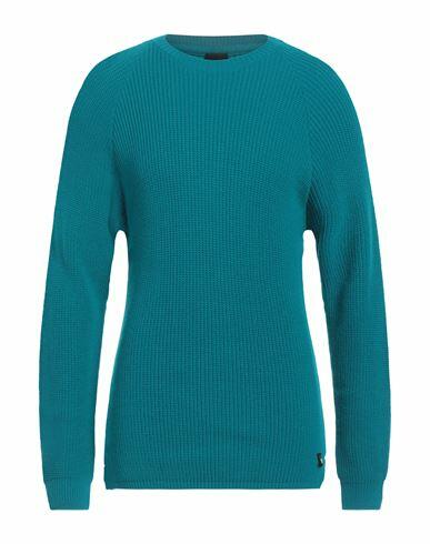 Why Not Brand Man Sweater Deep jade Acrylic, Wool Cover