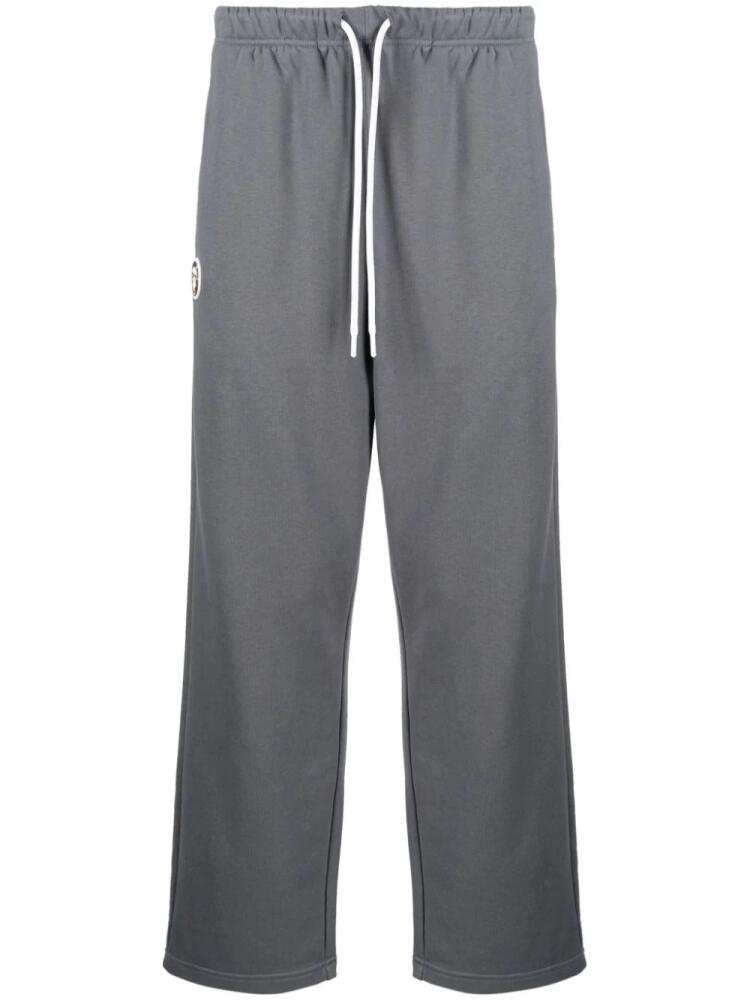 AAPE BY *A BATHING APE® logo-print straight-leg track pants - Grey Cover