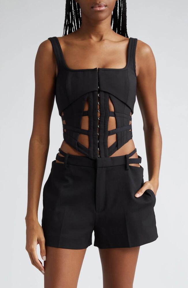 Dion Lee Cage Corset Top in Black Cover