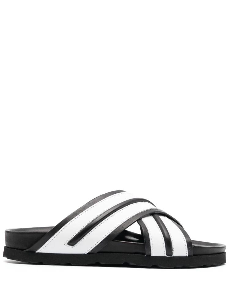 Palm Angels Track criss-cross slides - Black Cover