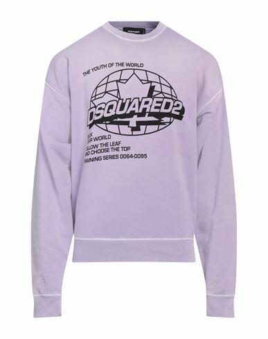 Dsquared2 Man Sweatshirt Light purple Cotton Cover