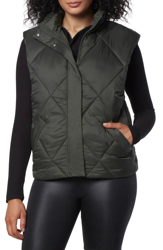 Marc New York Performance Large Diamond Quilted Vest in Olive Cover