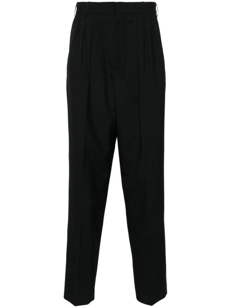 Kenzo pleated wool tailored trousers - Black Cover