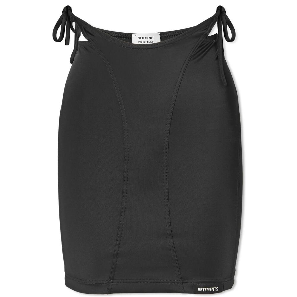 Vetements Women's Deconstructed Bikini Skirt in Black Cover