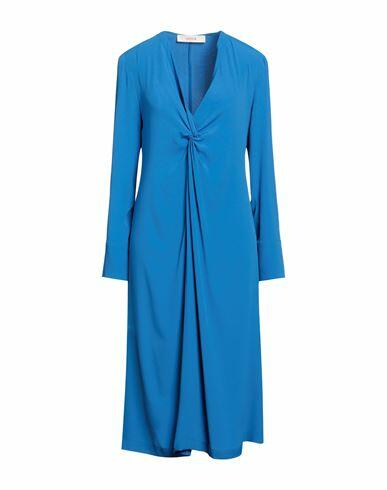 Jucca Woman Midi dress Azure Acetate, Silk Cover