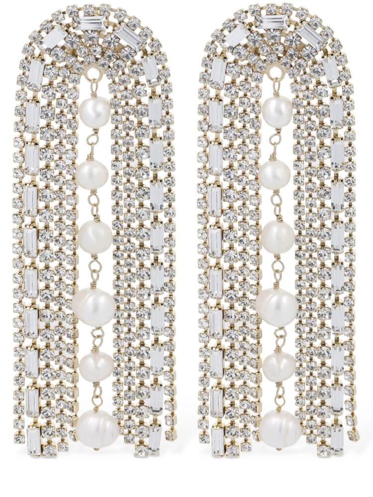 ROSANTICA Megeve Crystal & Pearl Earrings Cover