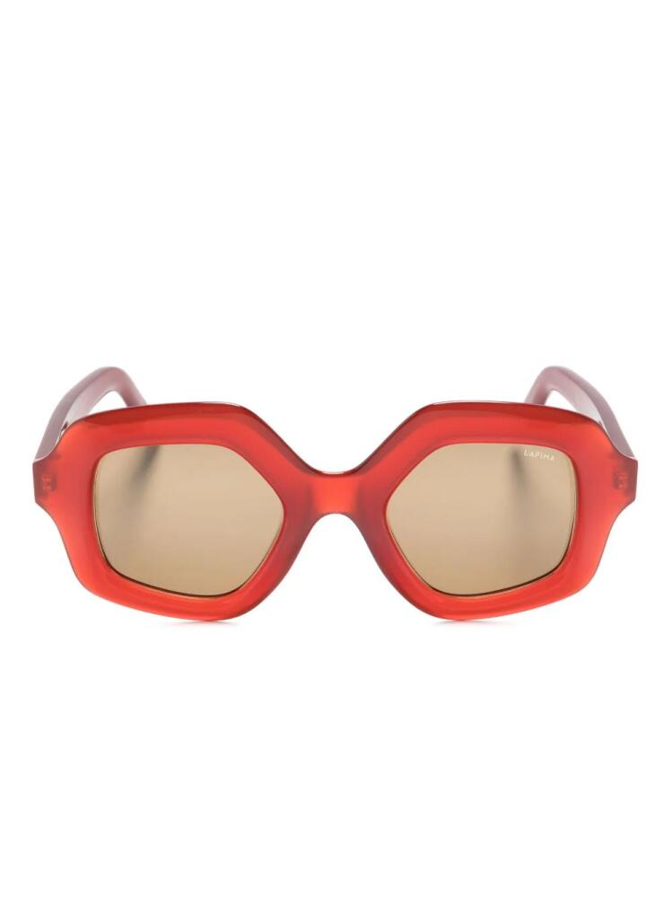 Lapima Cecilia oversized-frame sunglasses - Red Cover