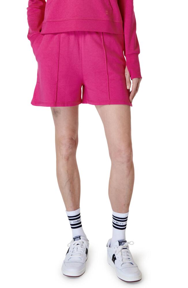 Sweaty Betty After Class Cotton Blend Shorts in Beet Pink Cover