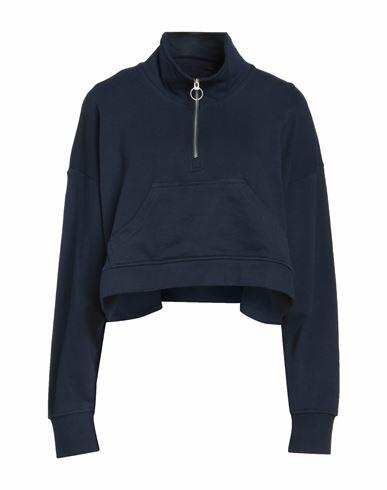 Weworewhat Woman Sweatshirt Midnight blue Cotton Cover