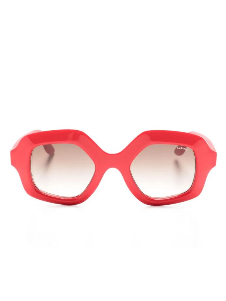 Lapima Cecilia oversize-frame sunglasses - Red Cover