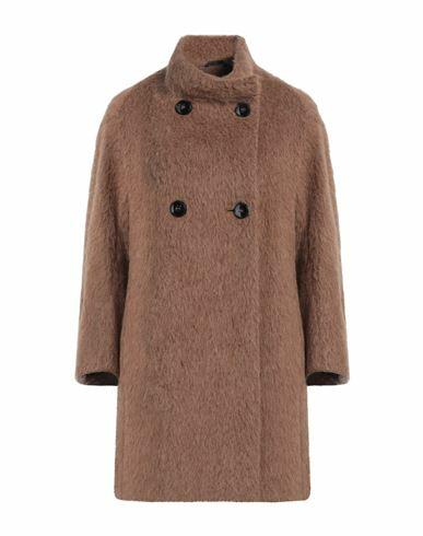 Cinzia Rocca Woman Coat Camel Acrylic, Polyester, Wool, Alpaca wool, Polyamide Cover