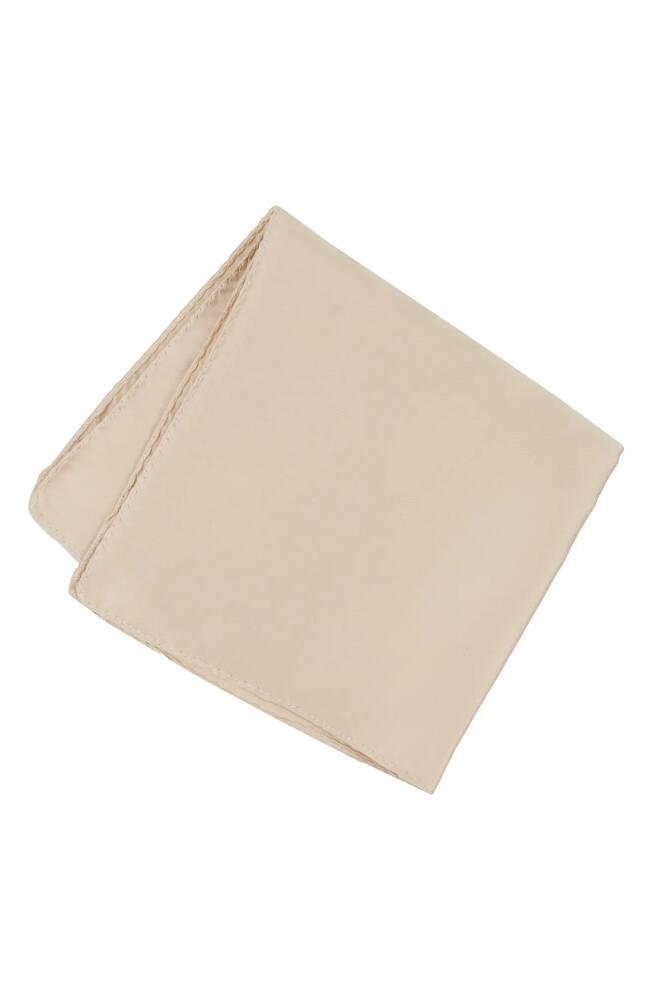 Brooklyn Brigade Solid Satin Pocket Square in Champagne Cover