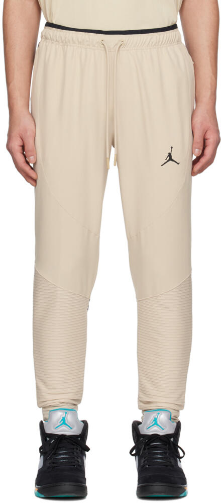 Nike Jordan Beige Paneled Sweatpants Cover