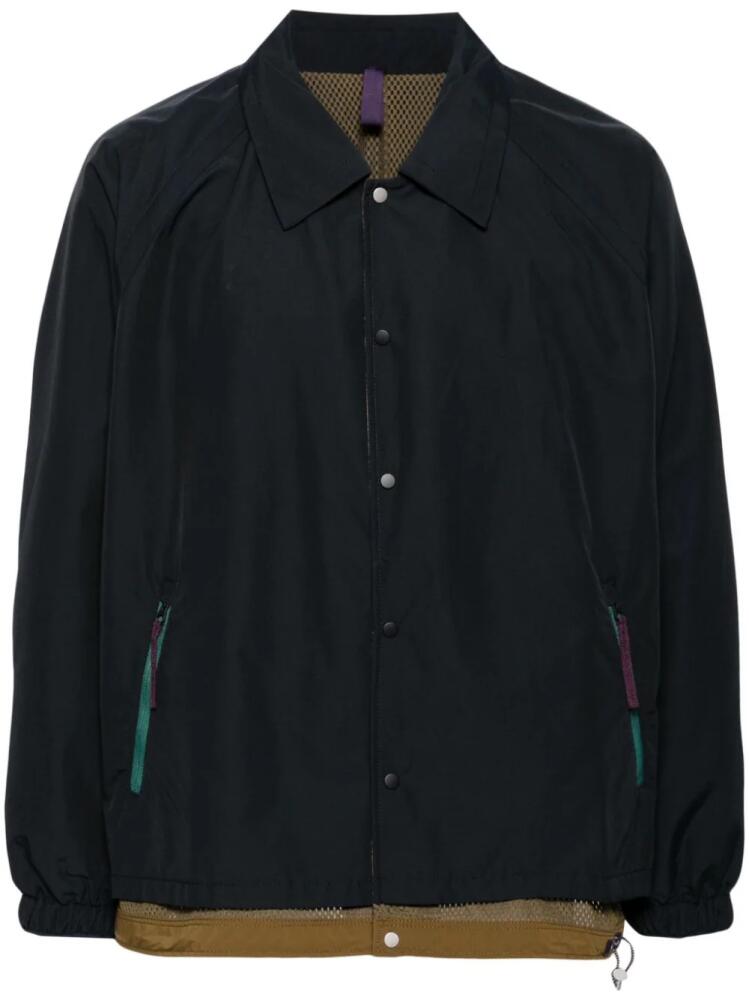 CROQUIS spread-collar cotton-blend jacket - Black Cover