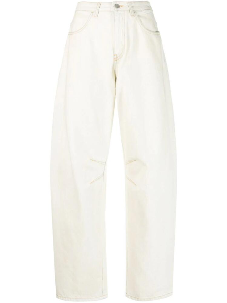 Palm Angels tapered high-waisted jeans - Neutrals Cover