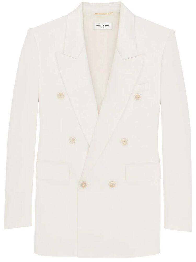 Saint Laurent double-breasted blazer - White Cover