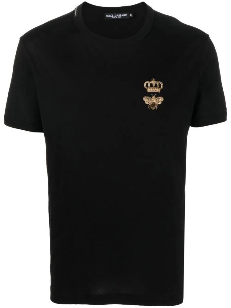 Dolce & Gabbana motif-detail T-shirt - Black Cover