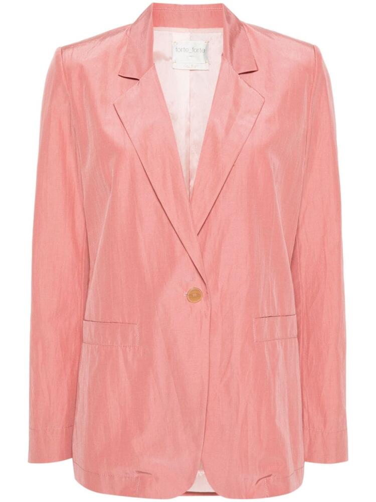 Forte Forte single-breasted blazer - Pink Cover