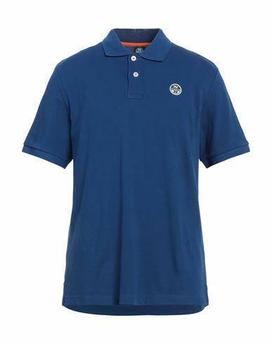 North Sails Man Polo shirt Bright blue Cotton Cover