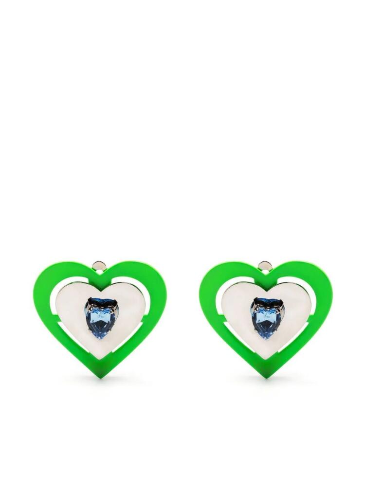 SafSafu Neon heart-shaped earrings - Silver Cover