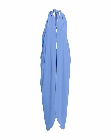 Jucca Woman Jumpsuit Azure Acetate, Silk Cover