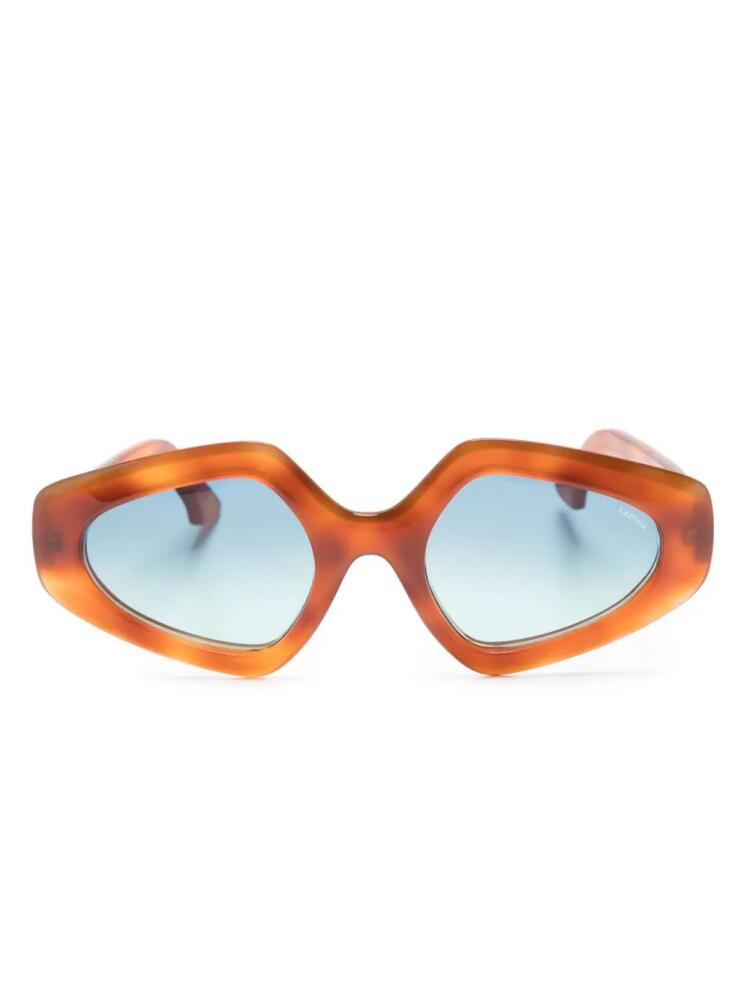 Lapima Antonia geometric-frame sunglasses - Orange Cover