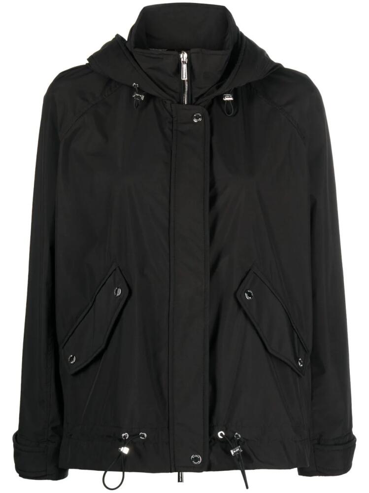 Moorer Jill-STP funnel-neck hooded jacket - Black Cover