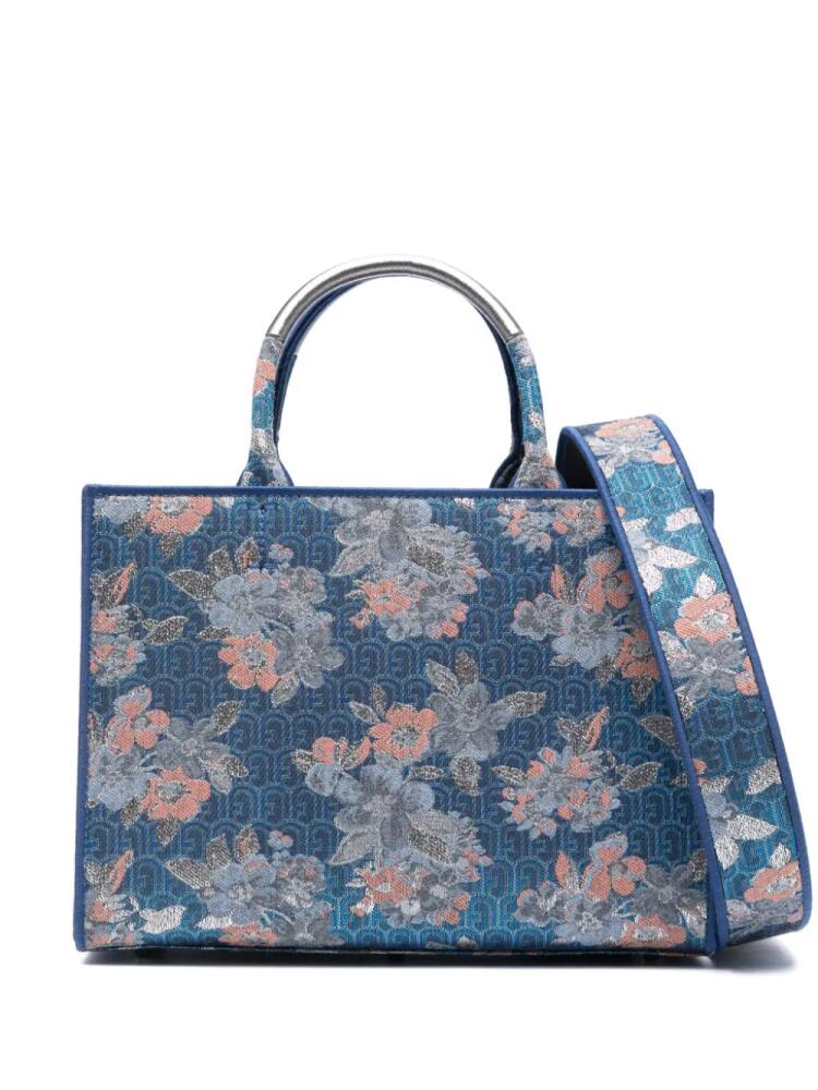 Furla Opportunity monogram-pattern tote bag - Blue Cover