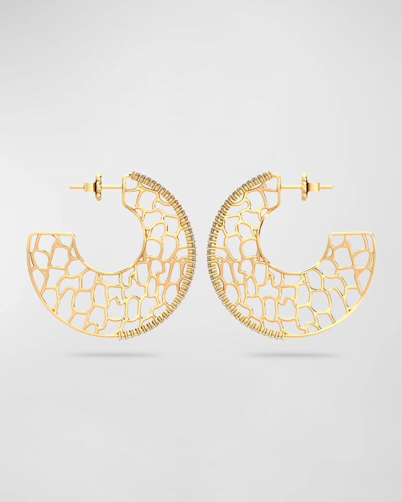 Jamie Turner Small Canyon Diamond Hoop Earrings Cover