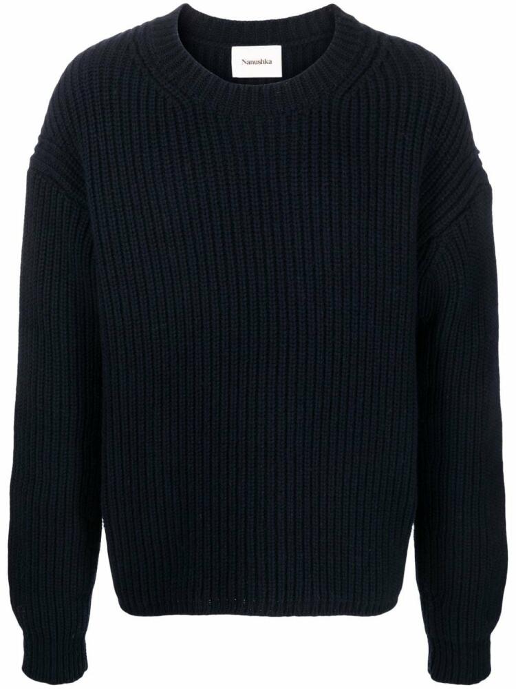 Nanushka crew-neck cashmere jumper - Blue Cover